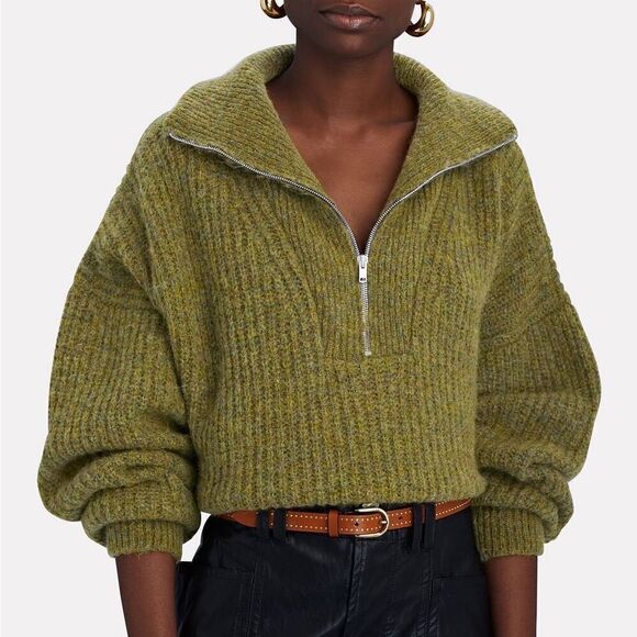 Isabel Marant Sweaters - Isabel Marant Etoile Myclan Half-Zip Sweater